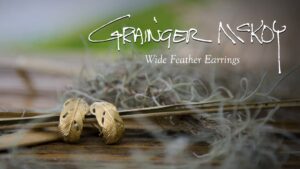 Grainger McKoy | Wide Feather Earrings